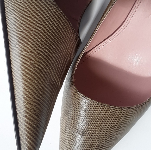 Anne Klein Size 9M Foe Snakeskin High Heel Pumps - Picture 5 of 5